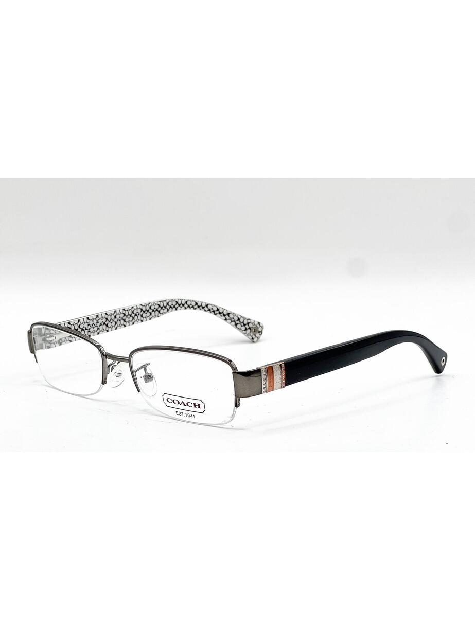 Coach Hc 5027b 9081 Dark Silver/Black Authentic Eyeglasses 52-17-135